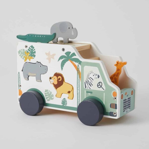 Zookabee Safari Animal Shape Sorter Wooden Truck