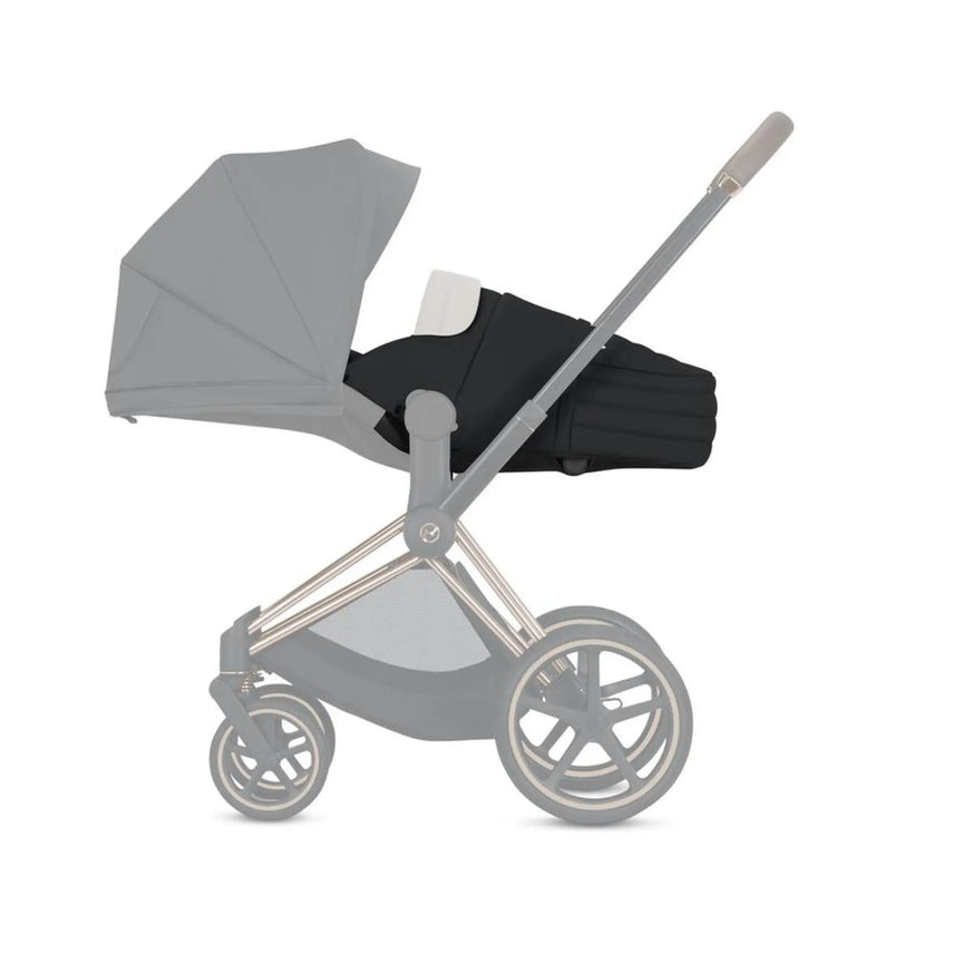 Cybex Priam Pram 2024 Rose Gold + Sepia Black + FREE Platinum Lite Cot, Insect Net, Snack Tray & 2in1 Cup Holder