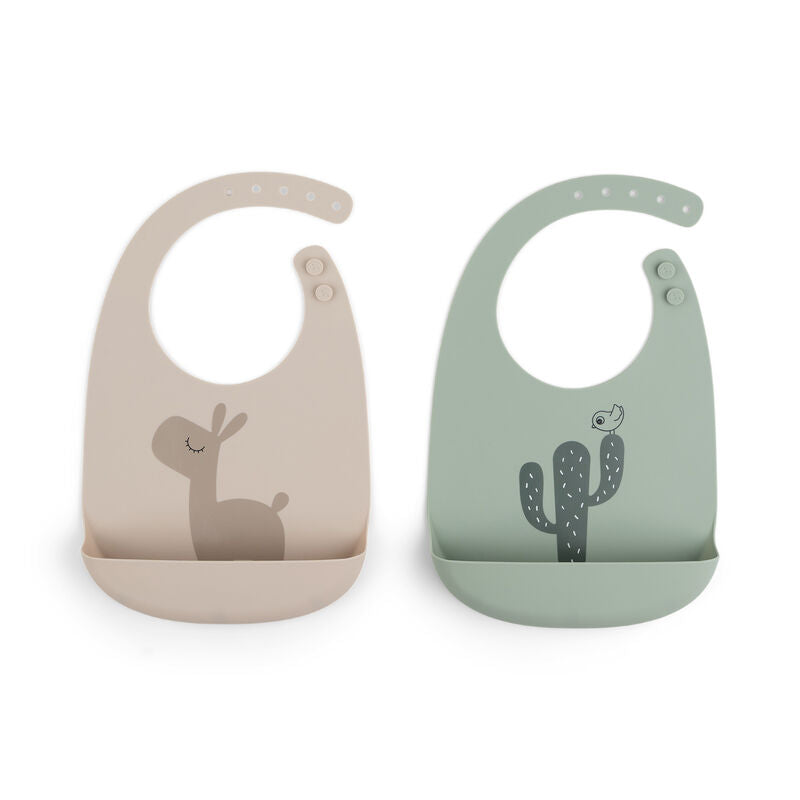 Done by Deer Silicone Bib 2 Pack - Various Colour Options