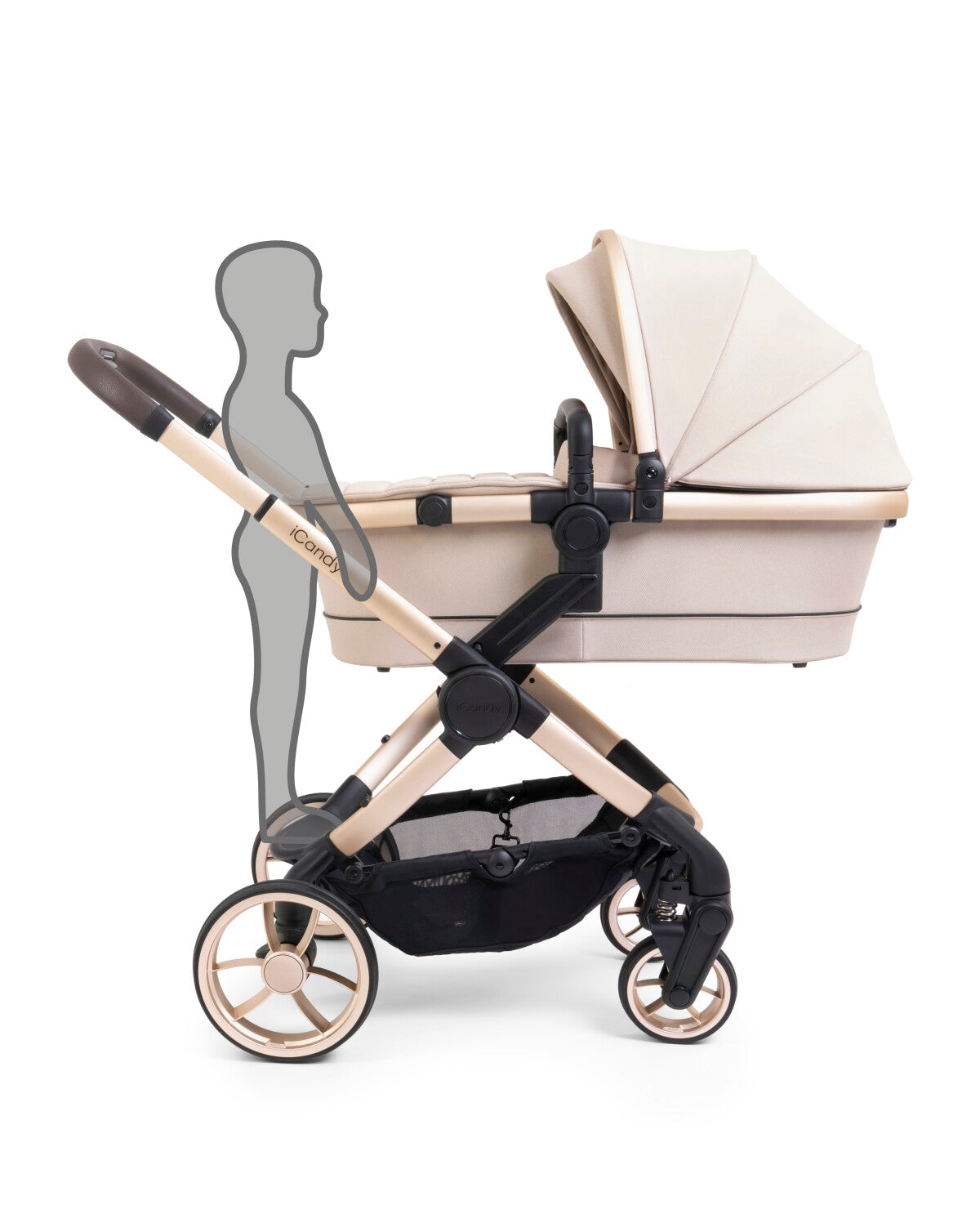iCandy Peach 7 Bundle With Britax Bpod Capsule Suitable For Low Birth Weight Travel System