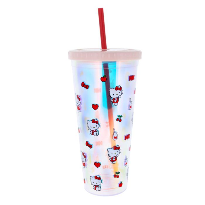HELLO KITTY PRETTY IN PINK: BEAKER & STRAW