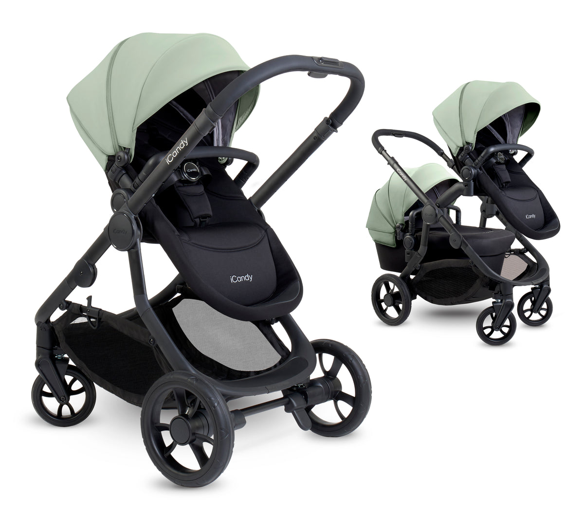 iCandy Orange 4 Pushchair - Pistachio + FREE Zazu Pram Rocker