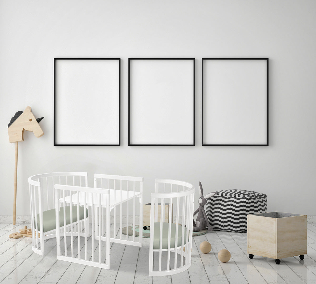 Lolli Furniture Sprout 4 in 1 - Snow White - Including Australian Made Mattress Set