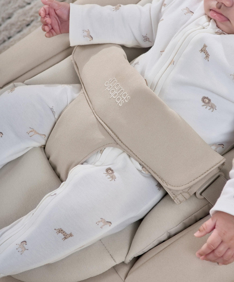Mamas & Papas Eno Highchair, Bouncer & Cushion Complete Bundle - Cashmere
