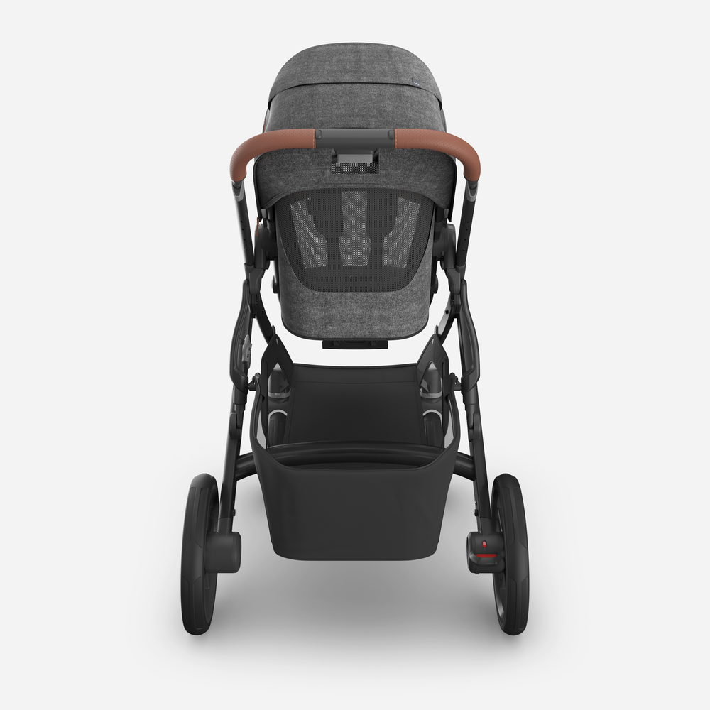 UPPAbaby Vista V3 Pram With Bassinet - Greyson + FREE Upper Adaptors + FREE Cup Holder + FREE Parent Pack (Charcoal Melange / Carbon)