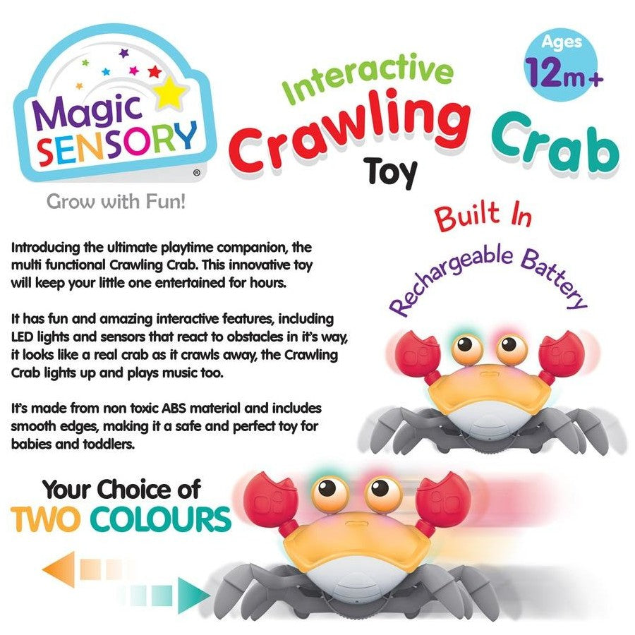 Magic Sensory Interactive Crawling Crab