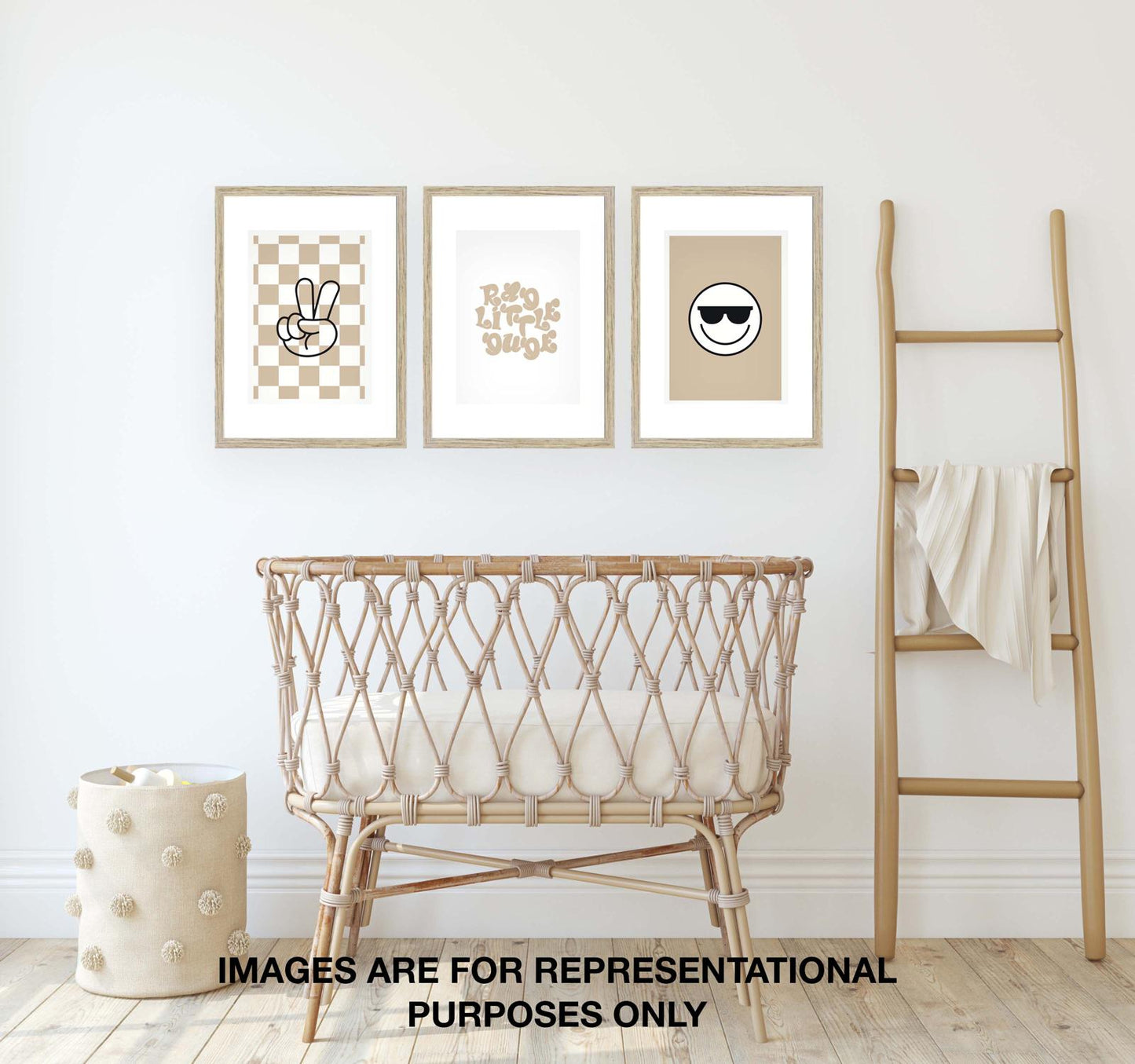Nursery Prints - A4 - Set Of 3 - Cool Dude