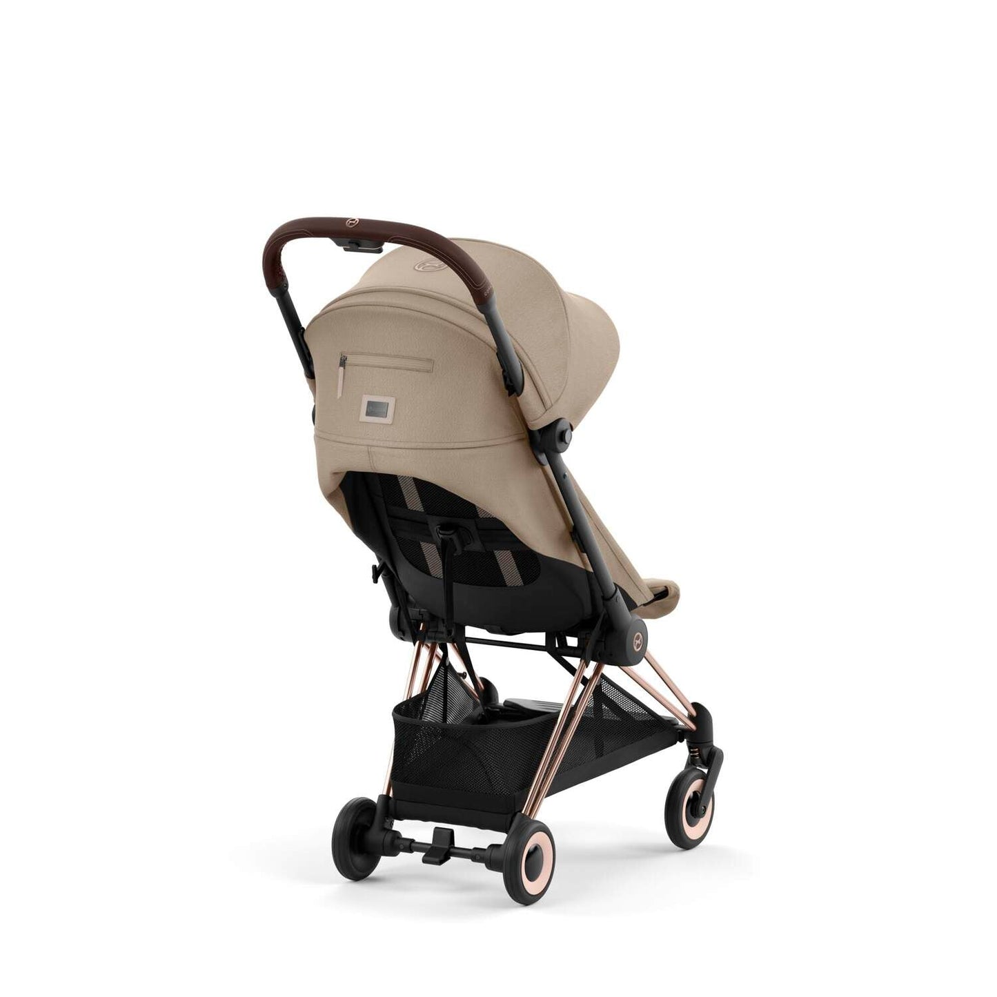 Cybex Coya Travel Stroller + FREE Stroller Travel Bag - Cozy Beige & Rose Gold