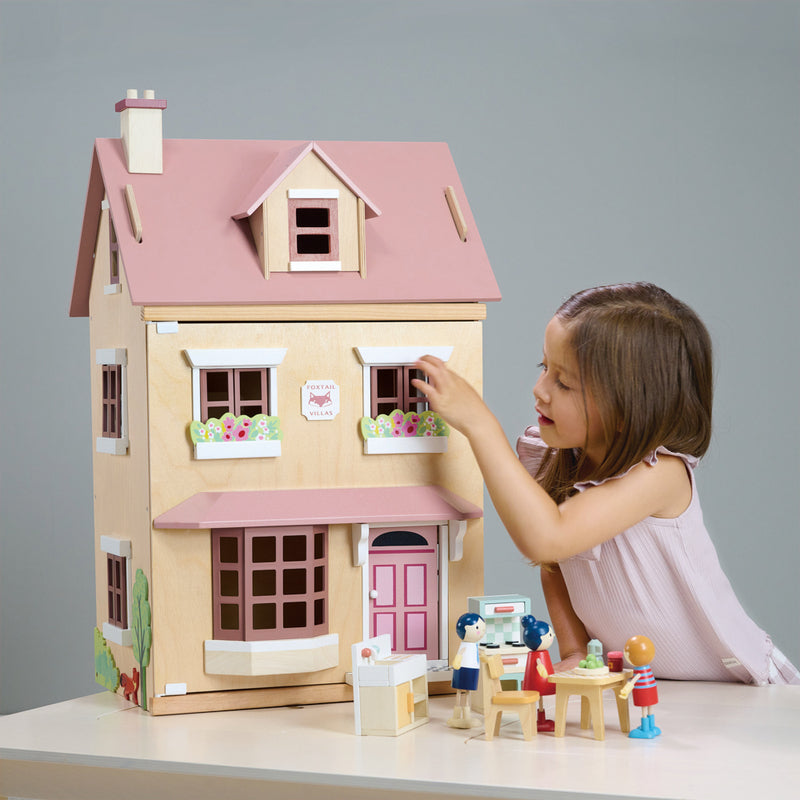 Tender Leaf Foxtail Villa Doll House With Furniture - Redsigned