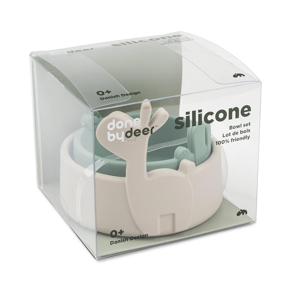 Done by Deer Silicone Bowl 2 Piece Set - Various Colour Options