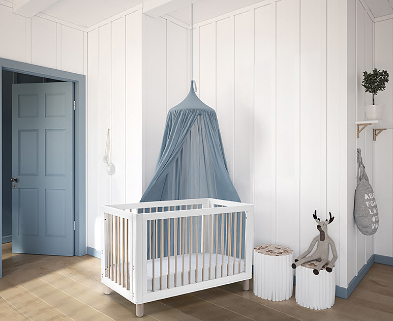 COCOON Bundle Allure Cot & Change Table Including Australian Made Inner Spring Mattress + Toddler Bed Conversion Kit