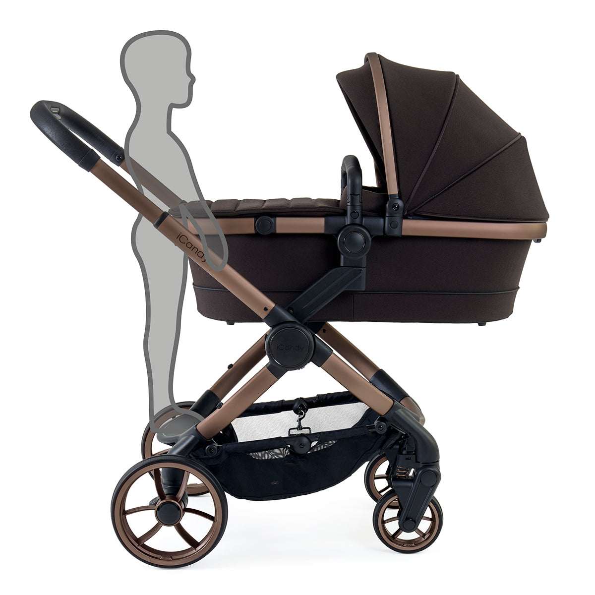 iCandy Peach 7 Bundle With Britax Bpod Capsule Suitable For Low Birth Weight Travel System