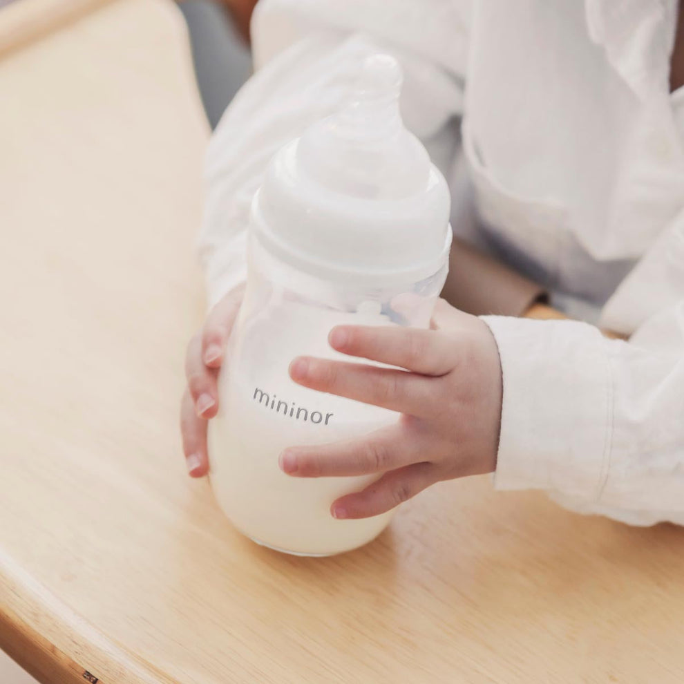 Mininor Baby Bottle - Glass 240 ml 3mth+