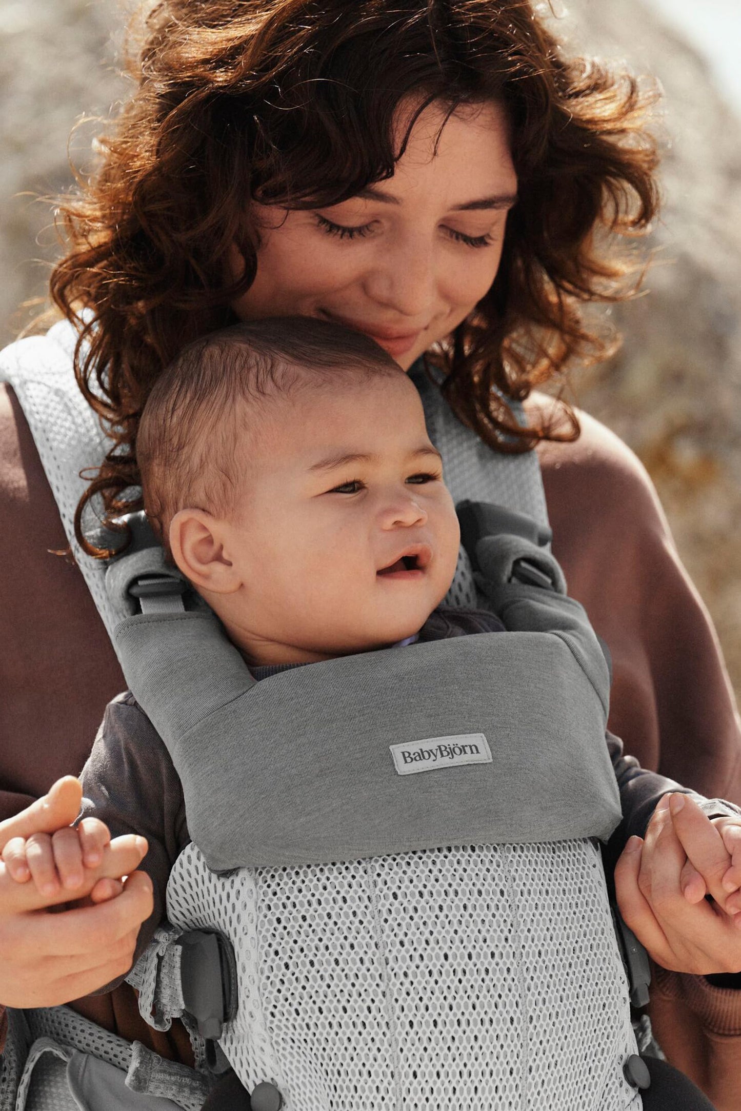 Baby Bjorn Bib for Baby Carrier Harmony - Jersey, Light grey 1 piece