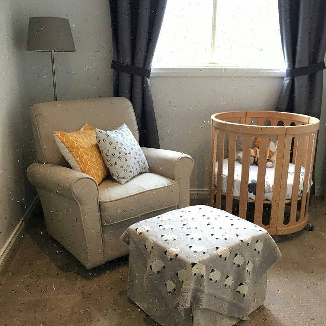 COCOON Nest Natural Convertible Cot Set Including the Australian Made Mattress Set