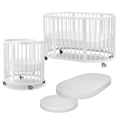 Lolli Furniture Sprout 4 in 1 - Snow White - Including Australian Made Mattress Set