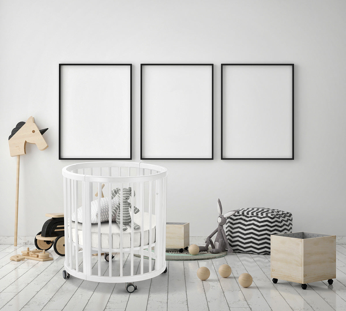 Lolli Furniture Sprout 4 in 1 - Snow White - Including Australian Made Mattress Set