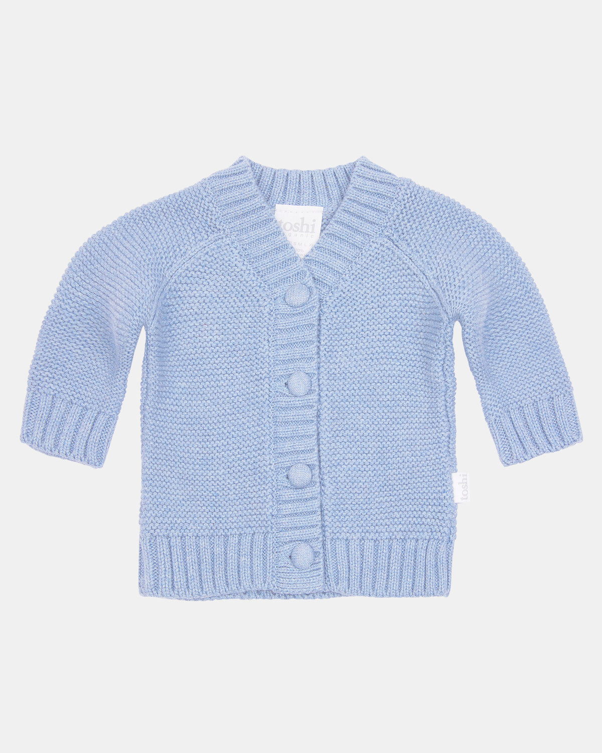 Toshi Organic Cardigan Andy - Current - Seabreeze