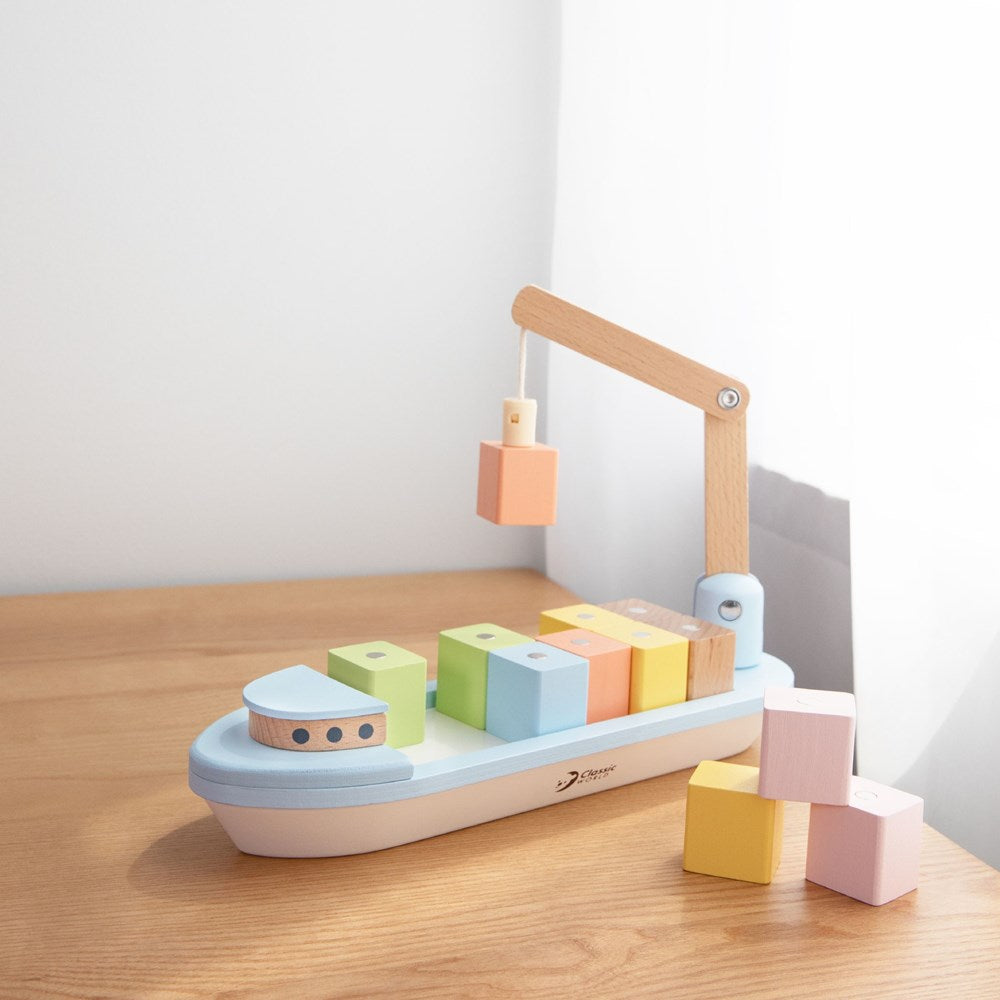 Classic World - Block Boat Toy