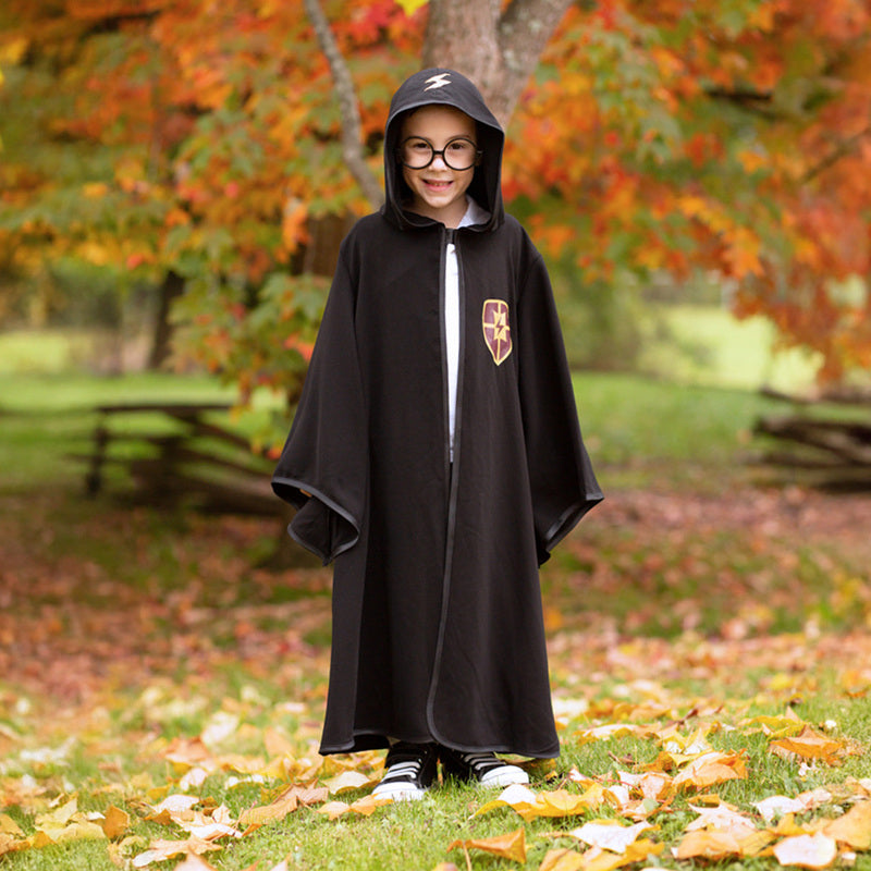 Book Week Wizard Cloak with Glasses Costume