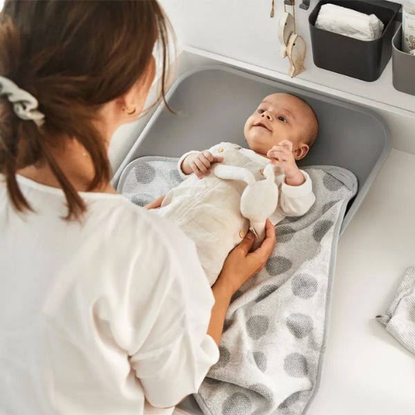Leander Matty Baby Change Mat - Pearl Grey