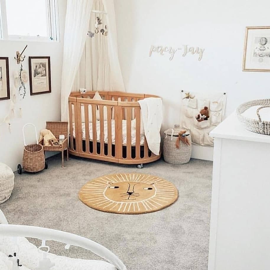 COCOON Nest Natural Convertible Cot Set Including the Australian Made Mattress Set