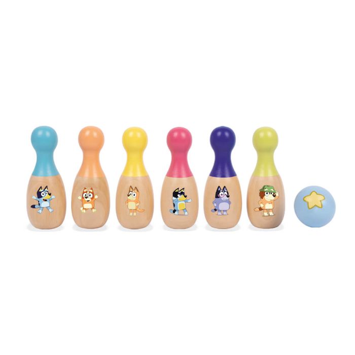 BLUEY WOODEN SKITTLE SET