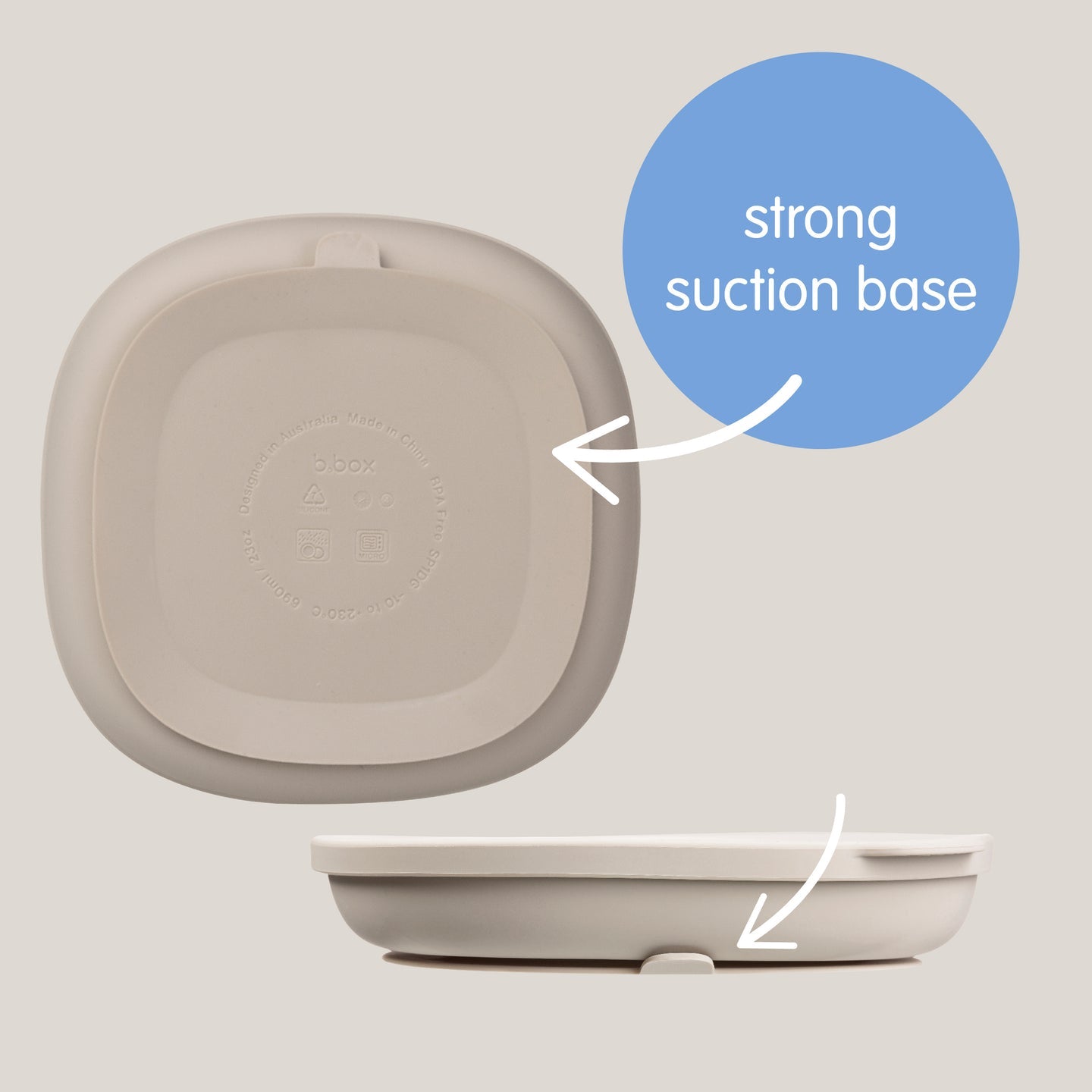 B.Box Silicone Plate + Lid - Various Colour Options