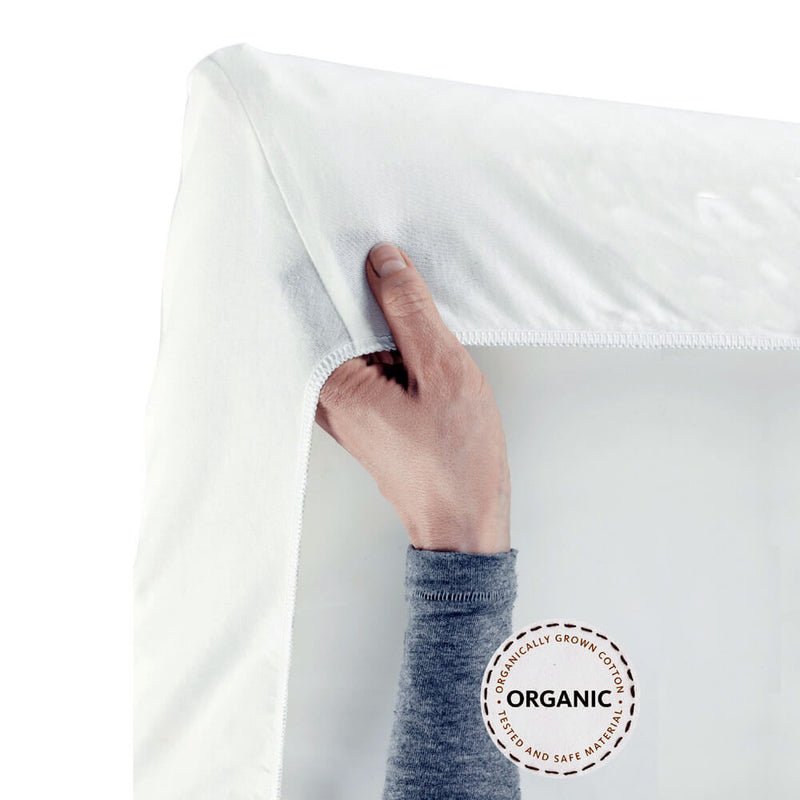 Baby Bjorn Fitted Sheet for Travel Cot Light