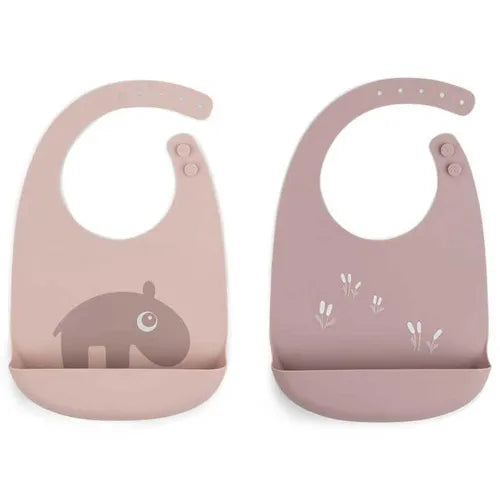 Done by Deer Silicone Bib 2 Pack - Various Colour Options