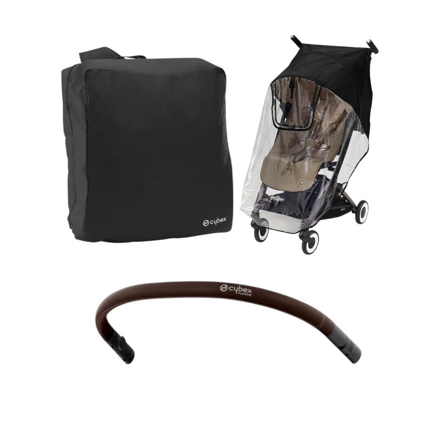Cybex Coya Accessory Bundle - Stroller Storage Backpack, Raincover & Bumper