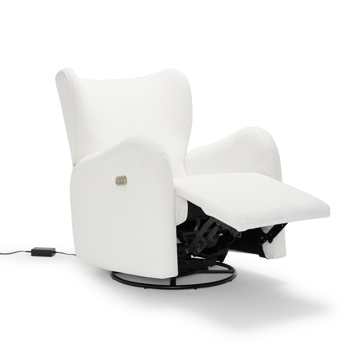 Babyrest Celeste Electric Nursery Chair - White Boucle