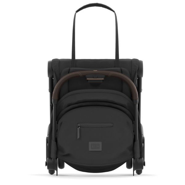 Cybex Coya Travel Stroller Rose Gold & Sepia Black Bundle With Travel Stroller Bag, Bumper Bar & Raincover