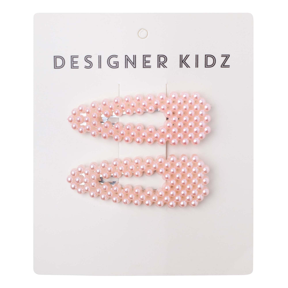 Pearl Hair Clips - Lavender