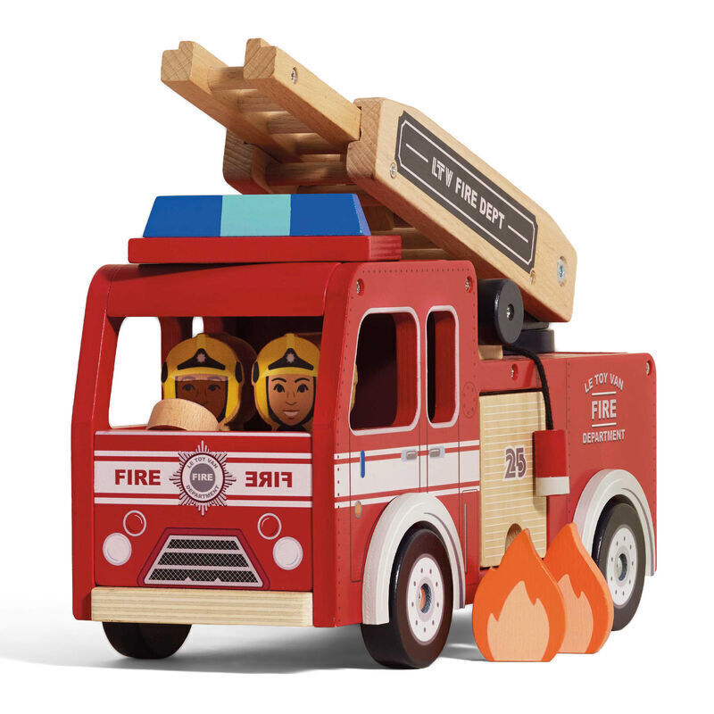 Le Toy Van Wooden Fire Engine Play Set
