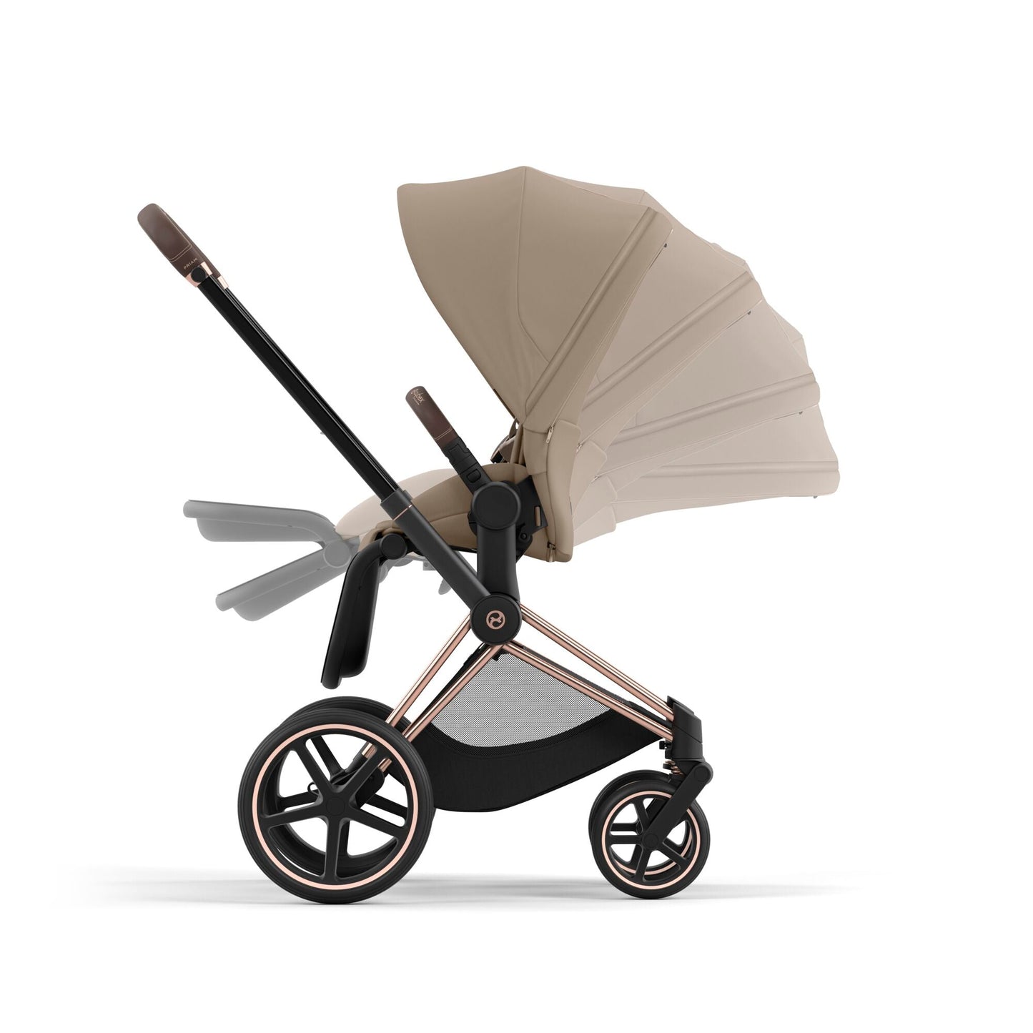 Cybex Priam Pram 2024 - Rose Gold & Cozy Beige
