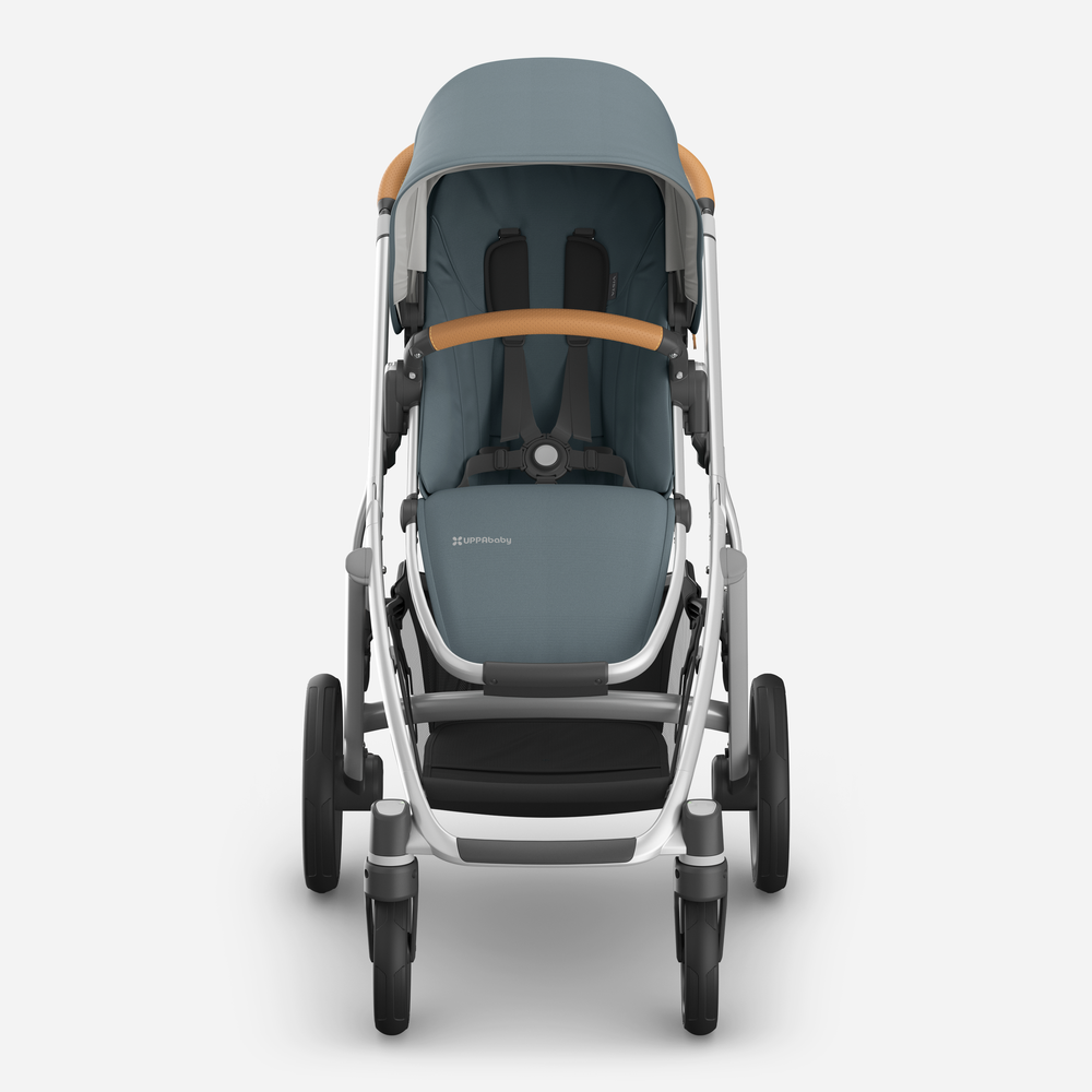 UPPAbaby Vista V3 Pram With Bassinet + FREE Upper Adaptors  + FREE Cup Holder + Free Parent Pack - Callum (Stone Blue & Silver)