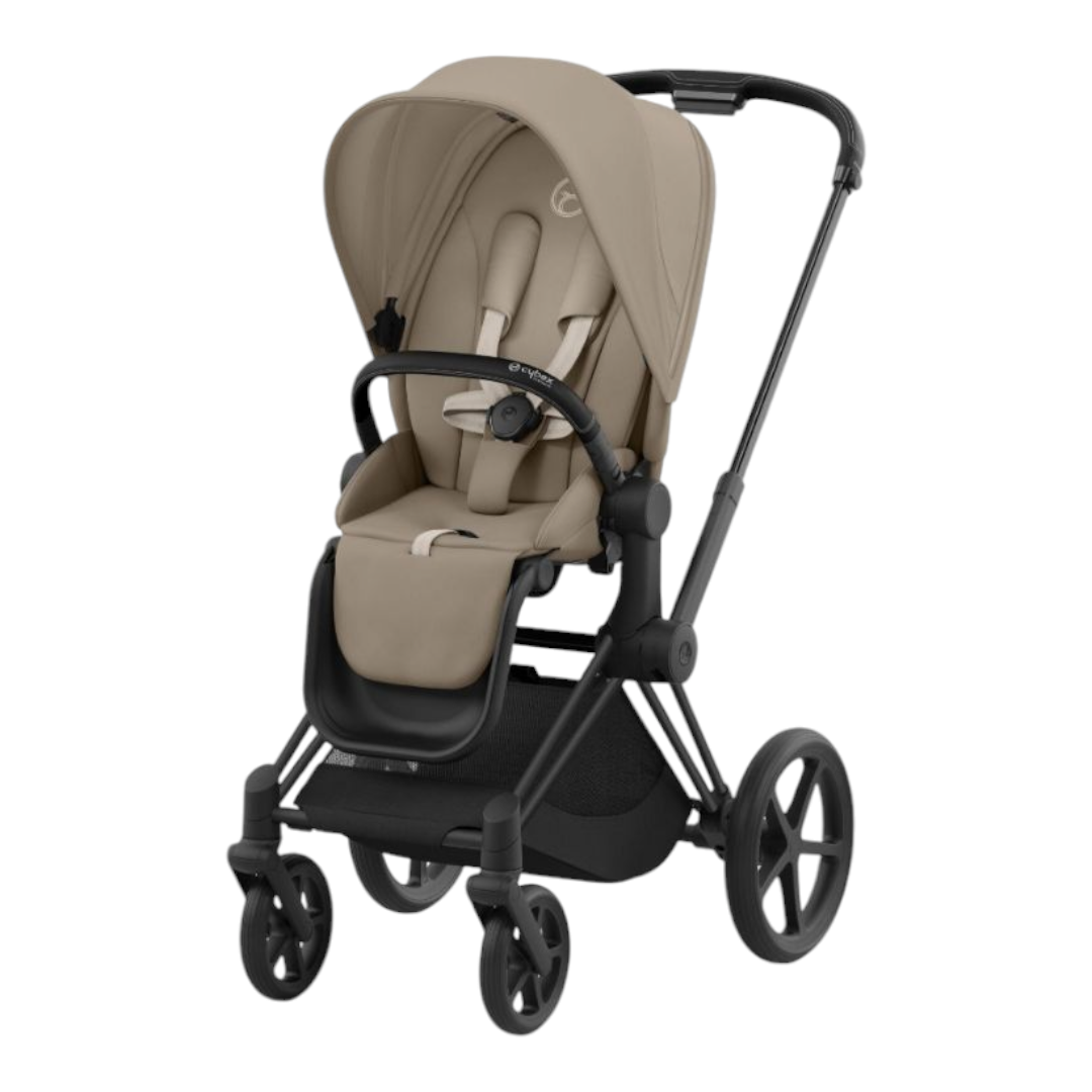 Cybex Priam Pram 2024 - Matte Black & Cozy Beige