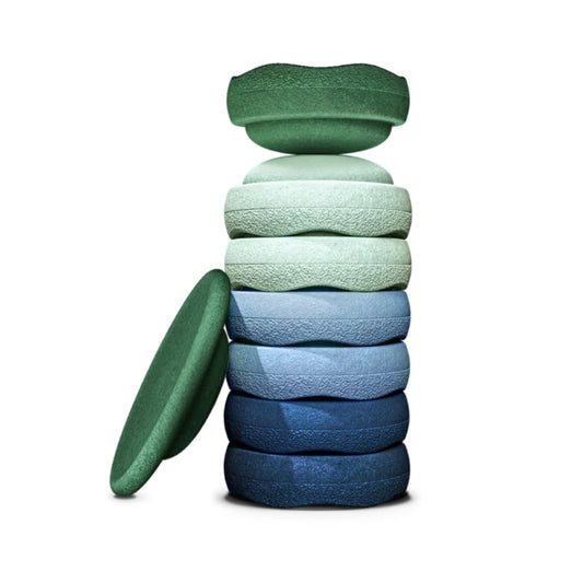 Stapelstein - Original + Board Combo, Waters + Greens Set - Complete, 7 + 1