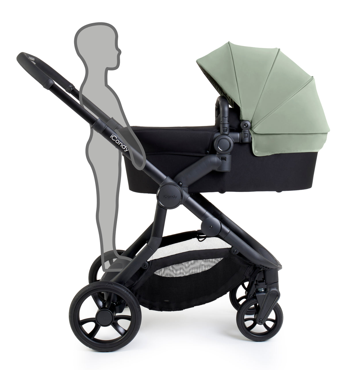 iCandy Orange 4 Pushchair - Pistachio + FREE Zazu Pram Rocker