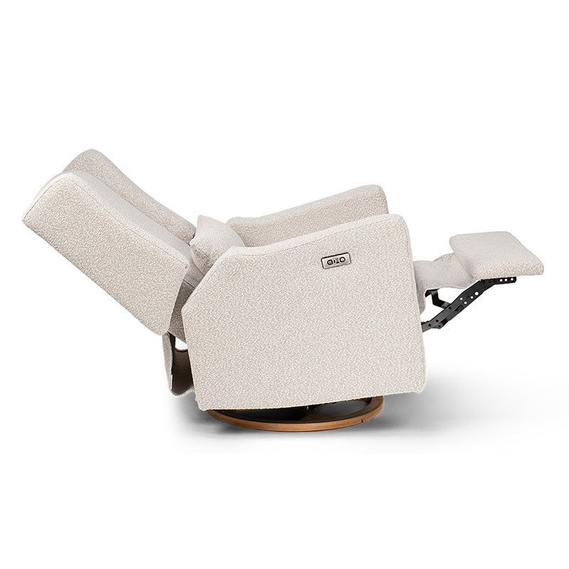 COCOON Bondi Electric Recliner Glider Chair - Light Grey Boucle