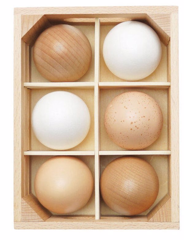 Le Toy Van Honeybake Farm Eggs in Crate Kids/Children Play Wooden Toy 2y+