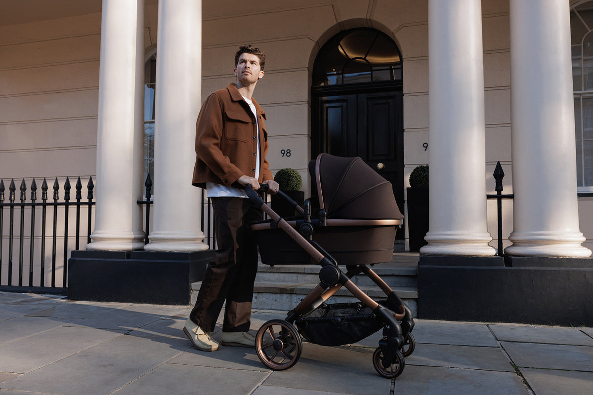 Peach 7 Pushchair - Pecan + FREE Zazu Pram Rocker
