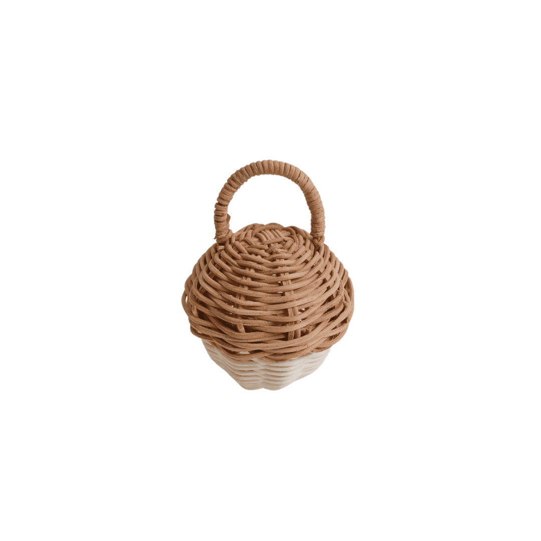 Round Rattan Acorn Rattle | Serenity Kids ™️ - Serenity Kids