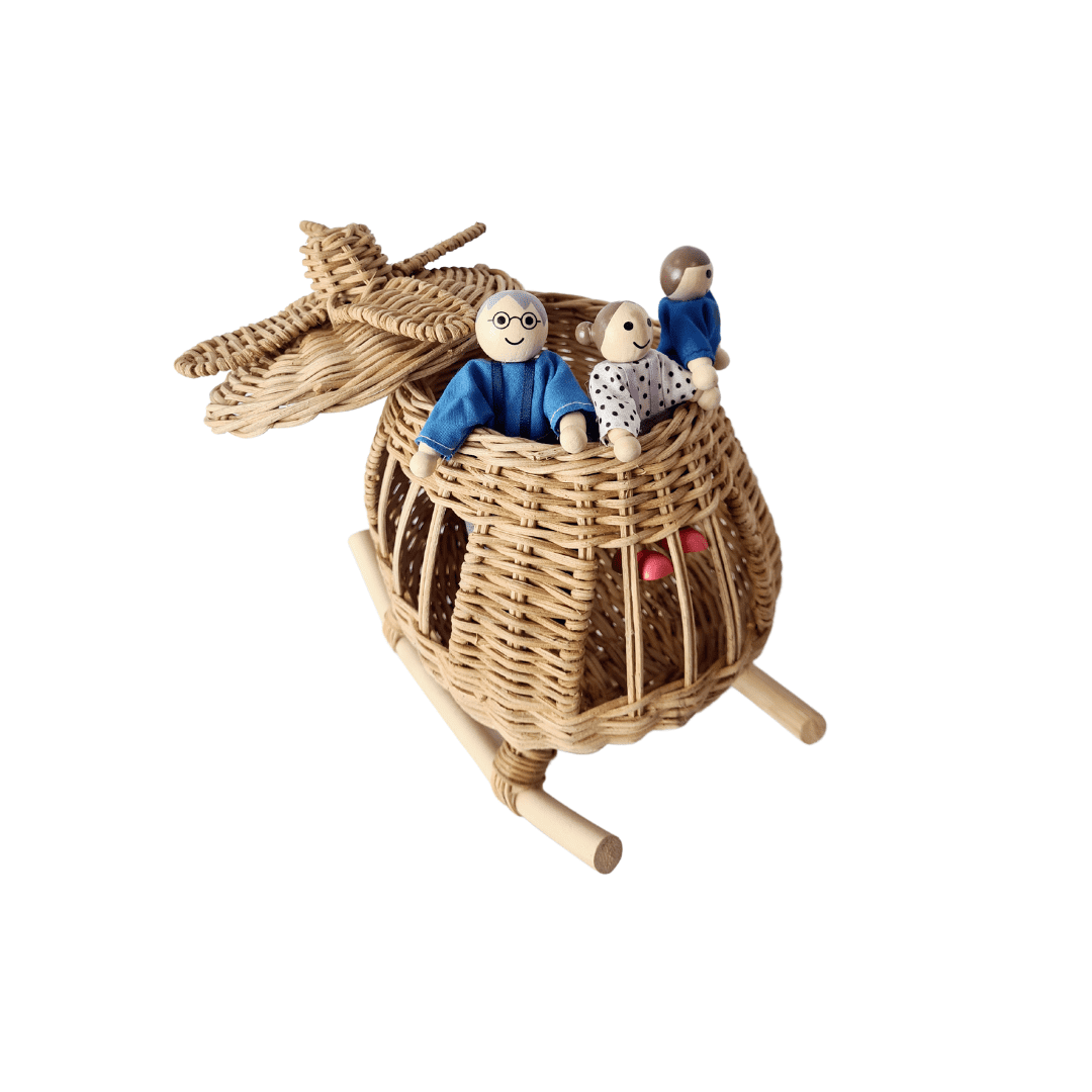 Rattan Toy Helicopter | Serenity Kids ™️ - Serenity Kids