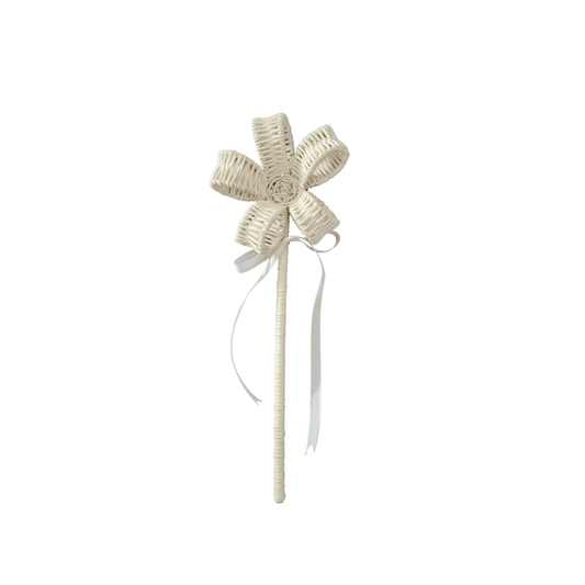 Kids Natural Rattan Flower Fairy Wand | Serenity Kids ™️ - Serenity Kids