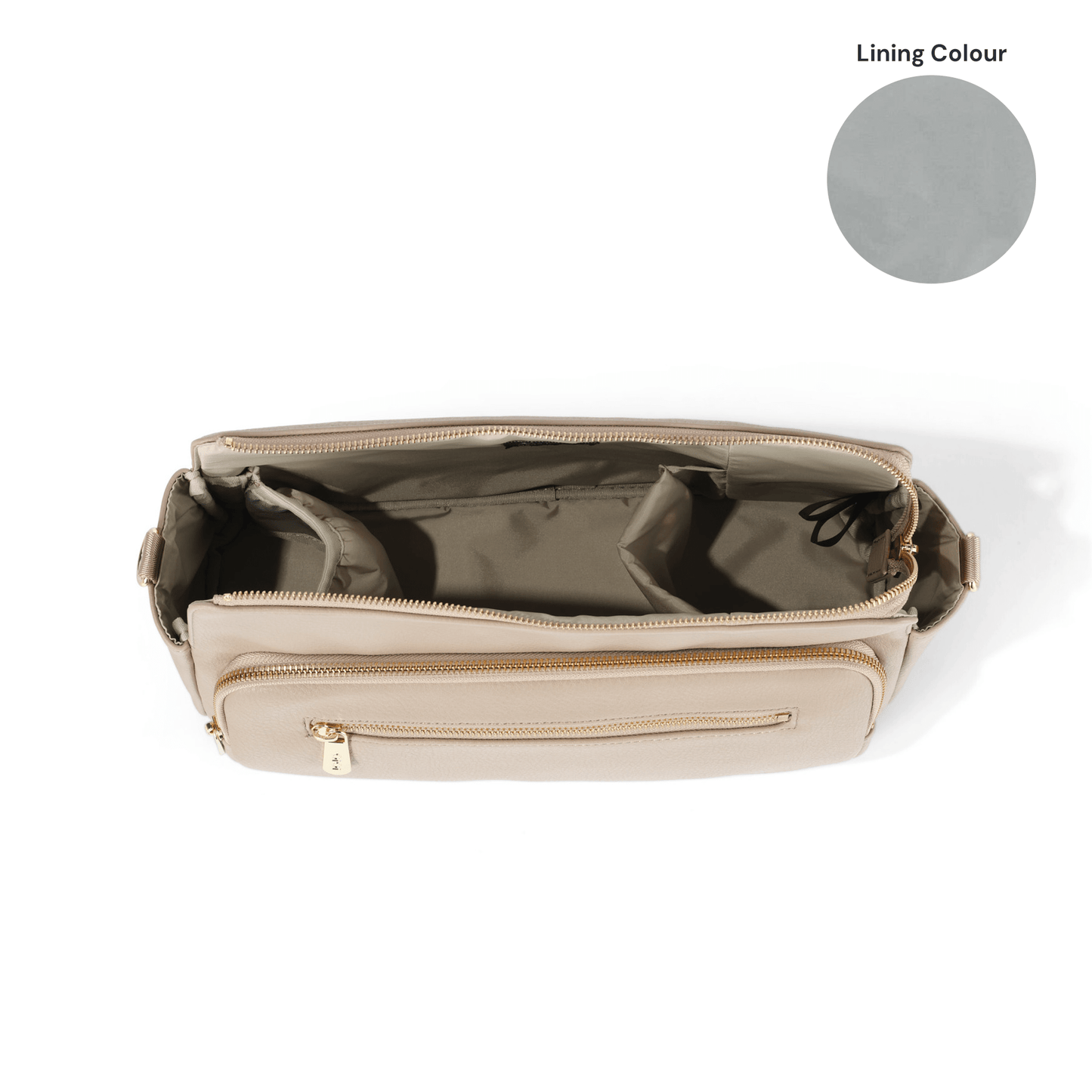 OiOi Multitasker Pram Caddy 2.0 - Black Vegan Leather