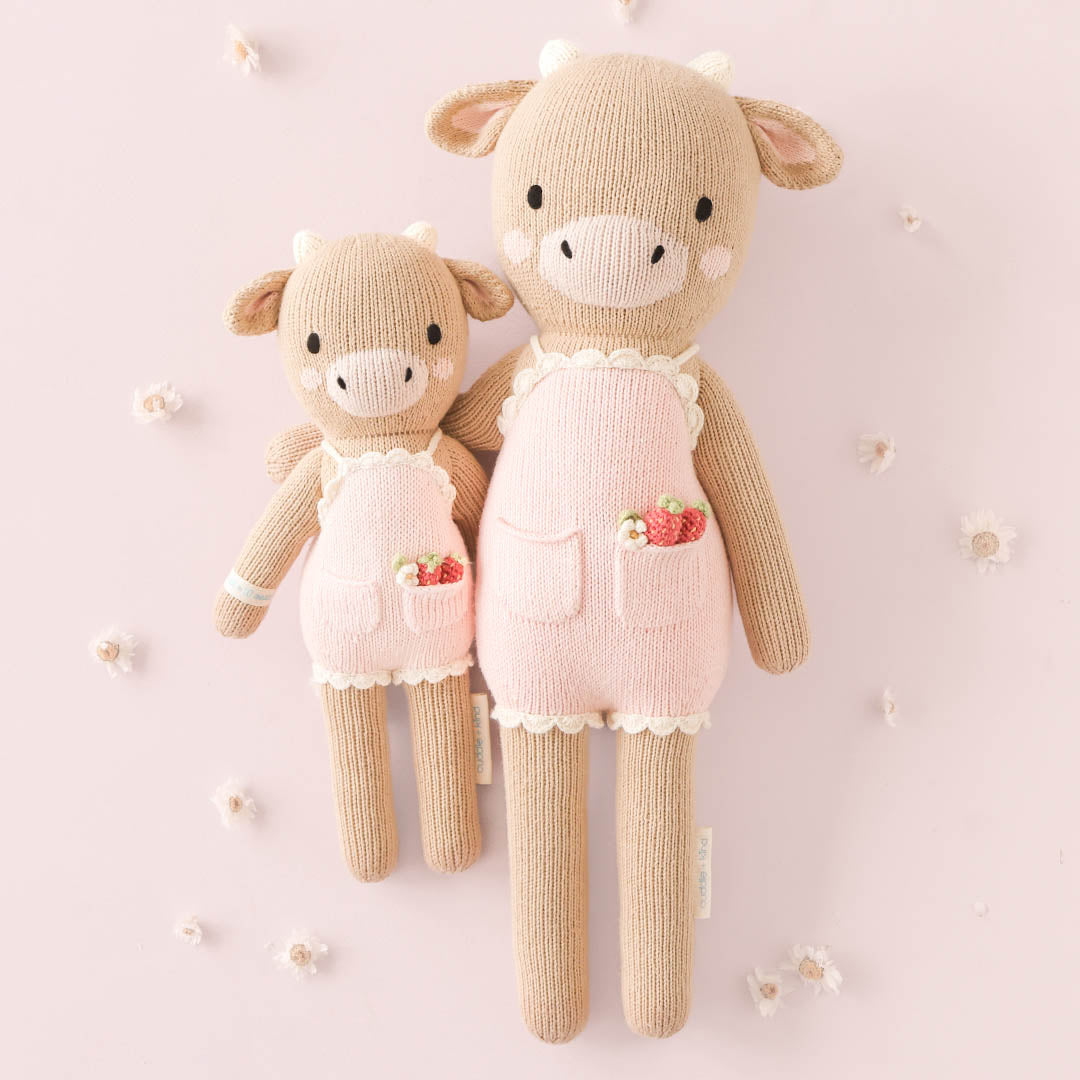 Cuddle + Kind Little Ava The Cow 13" - Powder Pink