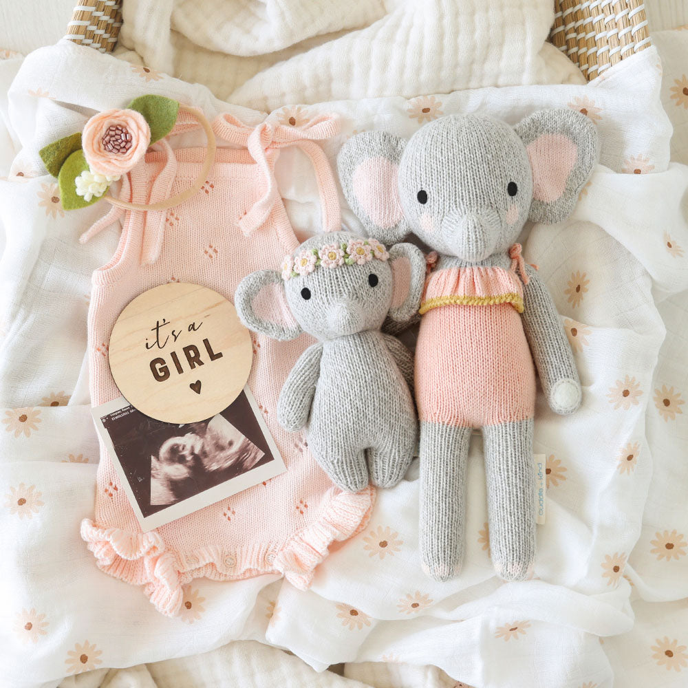 Cuddle + Kind Baby Elephant - Blush Floral