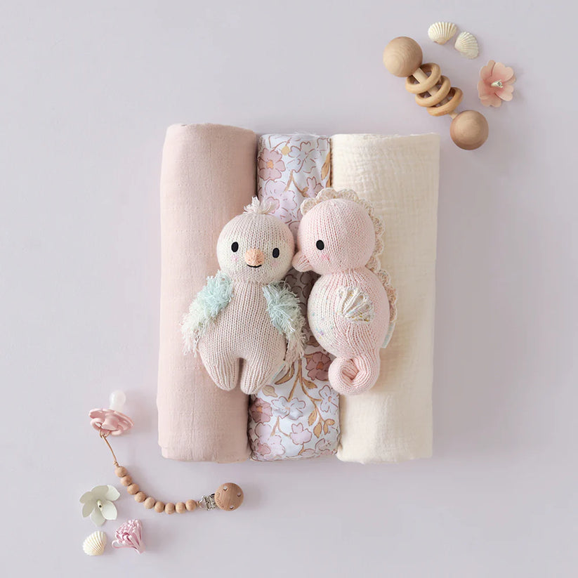 Cuddle + Kind Baby Seahorse - Powder Pink